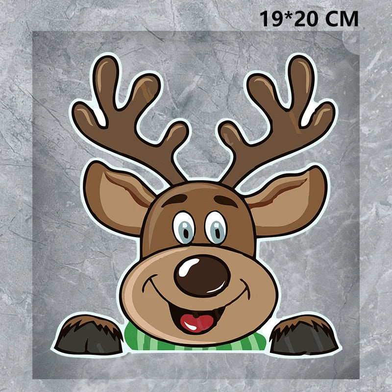 Christmas Santa Claus Waterproof Reflective Car Sticker Decal