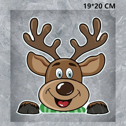 Christmas Santa Claus Waterproof Reflective Car Sticker Decal