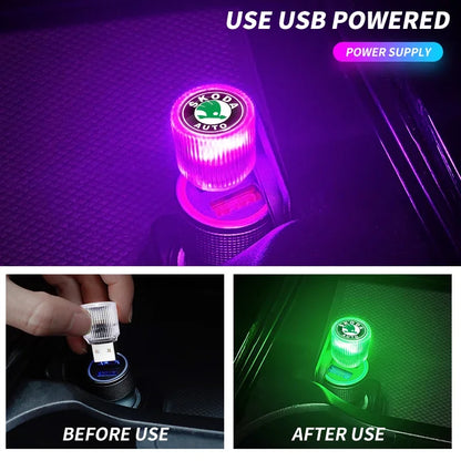USB LED Ambient Nightlight for Skoda