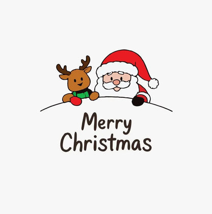 Christmas Santa & Reindeer Stickers for Cars, Bikes & Mirrors