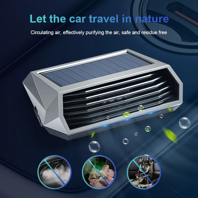 Solar Car Air Purifier, Auto Operation, Vibration Sensor, 1pc – Car Accessories | MotorWorld Marketplace