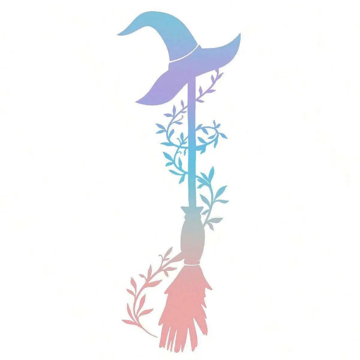 Witch Broom Car Stickers – Halloween Auto & Home Decor MULTI – Car Accessories | MotorWorld Marketplace
