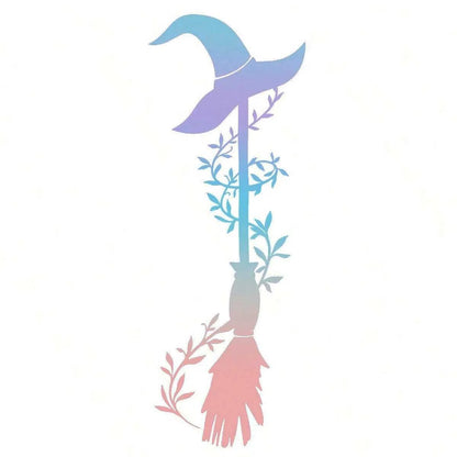Witch Broom Car Stickers – Halloween Auto & Home Decor MULTI – Car Accessories | MotorWorld Marketplace
