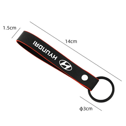 Premium Suede Keychain for Hyundai