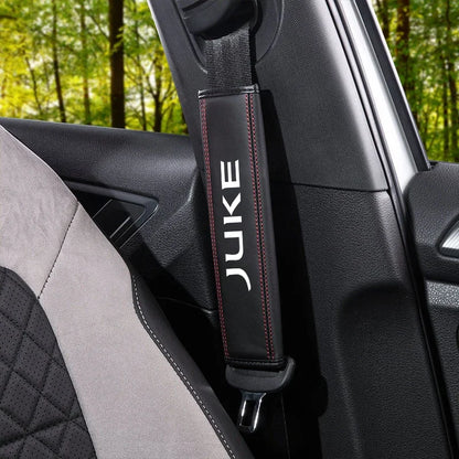 Premium Cowhide Seat Belt Protector Cover for Nissan Juke