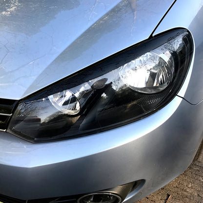 2Pcs Headlight Eyebrow Trim for VW Golf 2008-2013