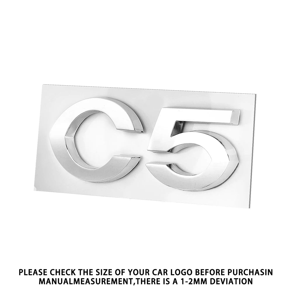 ABS Rear Emblem Badge Sticker for Citroen C2 C4 C5 VTS silver C5 – Car Accessories | MotorWorld Marketplace