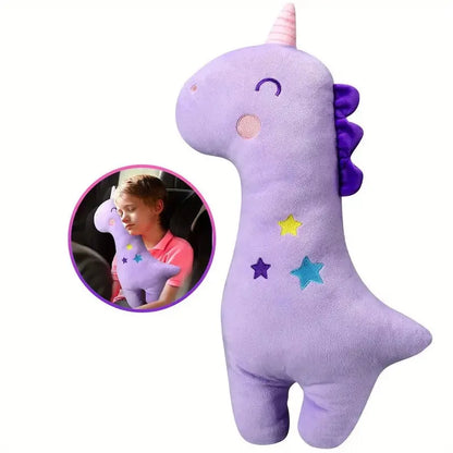 (NOT SOLD TO USA) Cute Plush Dinosaur & Unicorn Seat Belt Covers – Universal Fit 1pc – Car Accessories | MotorWorld Marketplace