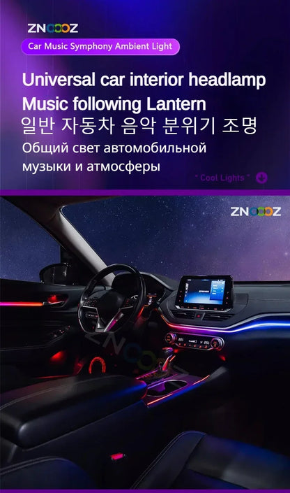 For Bentley Flying Spur 3Y/4N RGB 22in1 Ambient Light Kit