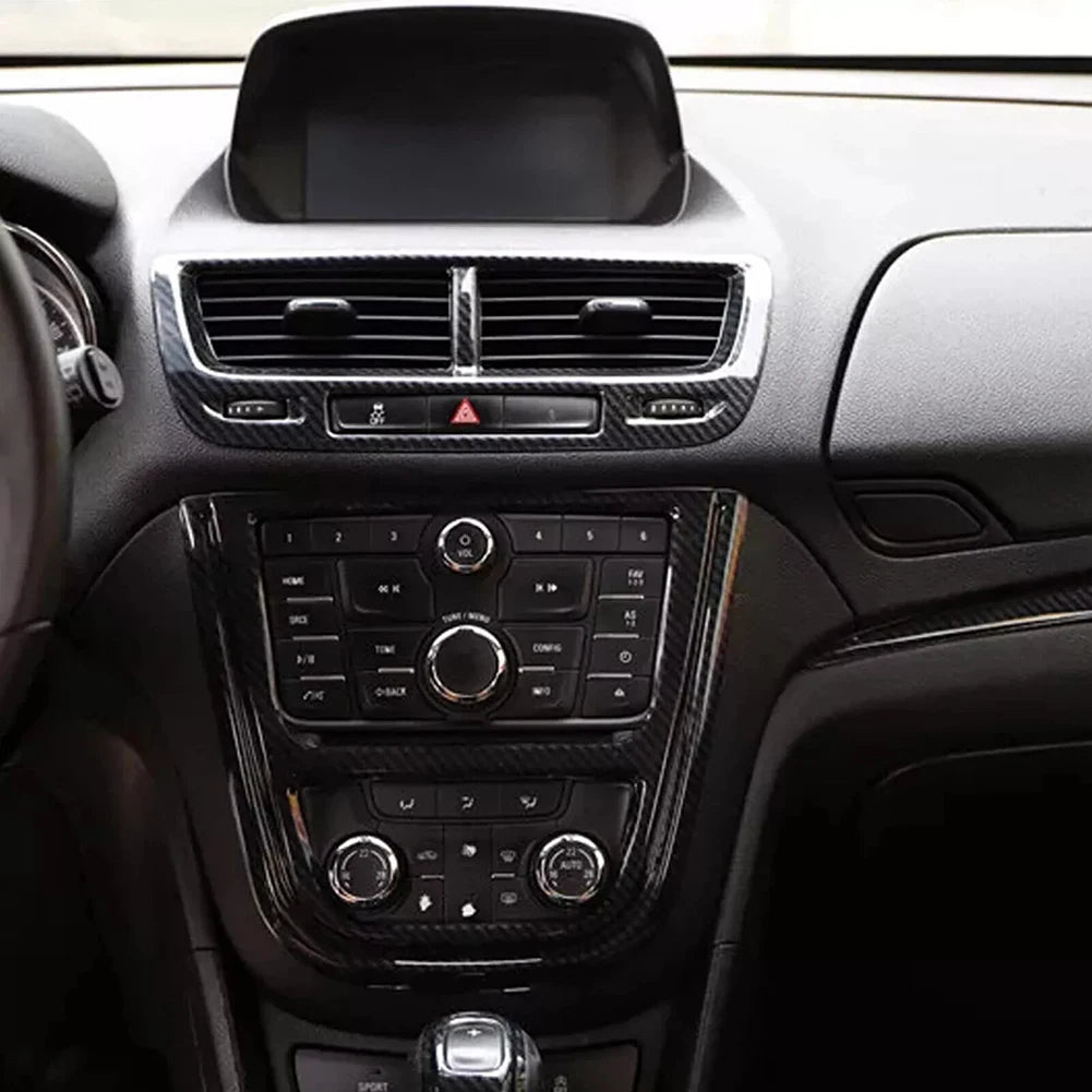 Carbon Fiber Console Panel Cover for Buick Encore 2013-2015