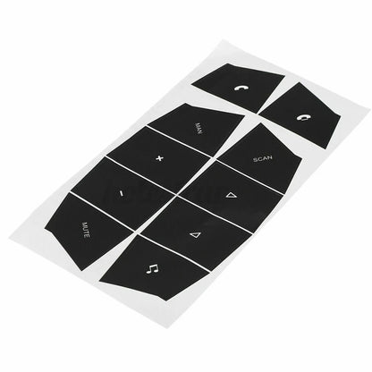 Porsche Cayenne 03-06 Steering Button Repair Decal Set Black
