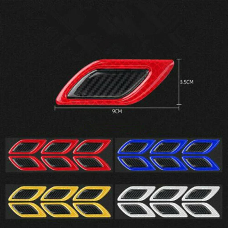 6pcs Reflective Car Stickers Anti-Scratch Safety Set – Car Accessories | MotorWorld Marketplace