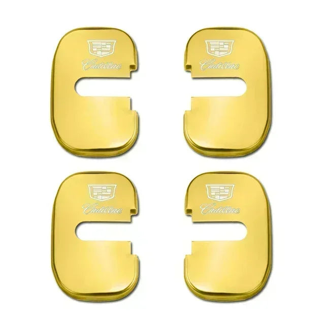 (NOT SOLD TO USA) 4pcs Door Lock Cover Stickers for Cadillac CTS/ATS/Escalade B-Gold – Car Accessories | MotorWorld Marketplace