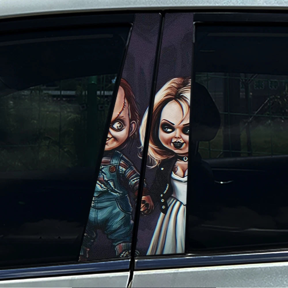 **Halloween Car B Pillar Sticker – Horror Protective Film 1/2pcs** MO 089 – Car Accessories | MotorWorld Marketplace