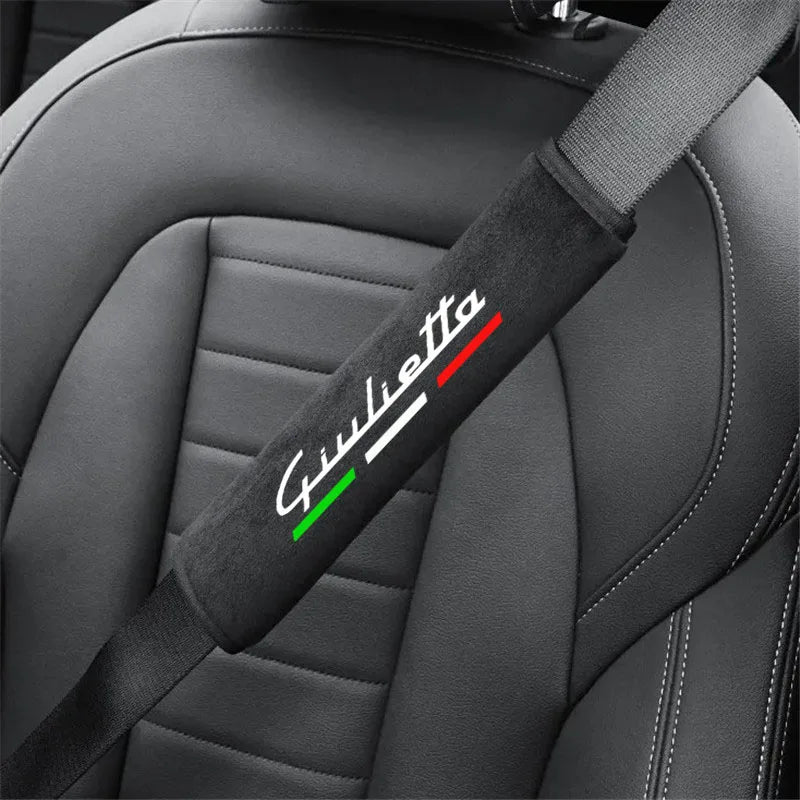 2Pcs Leather Seat Belt Shoulder Covers for Giulietta – Car Accessories | MotorWorld Marketplace