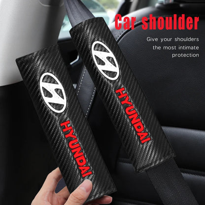 Hyundai Carbon Fiber Seat Belt Pads