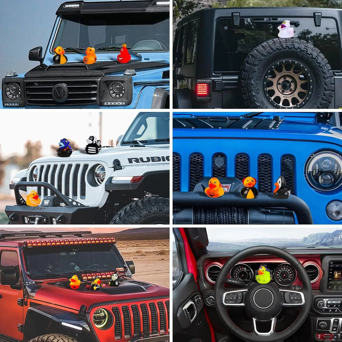Halloween Rubber Ducks 6-96pcs Jeep Car Decor Ducking Set – Car Accessories | MotorWorld Marketplace
