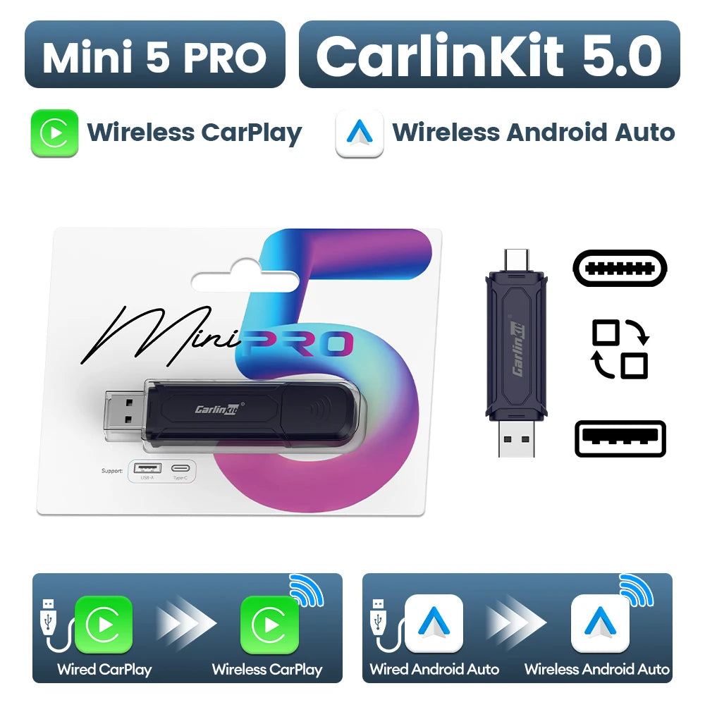 2air CarlinKit 5.0/4 Wireless CarPlay & Android Auto Box
