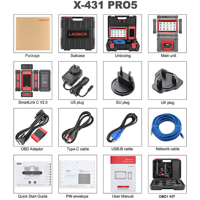 Launch X431 PRO5 OBD2 Scanner J2534 Diagnostic Tool – Car Accessories | MotorWorld Marketplace