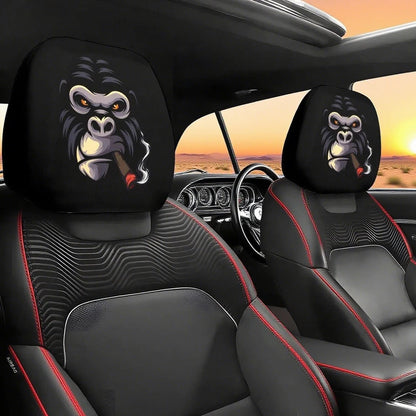 2PCS Cartoon Eyes Headrest Covers – Festive Car Interior Decor Style10 – Car Accessories | MotorWorld Marketplace