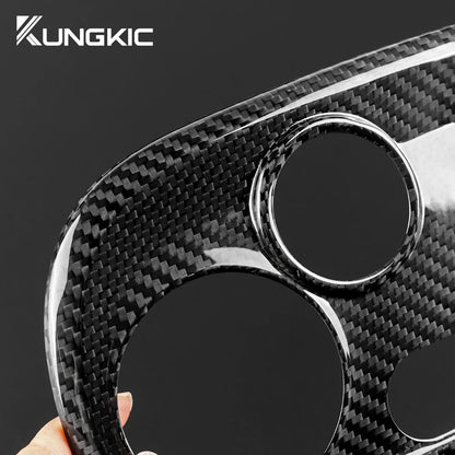 Real Dry Carbon Fiber AC Frame Cover for Abarth 595/695 Fiat