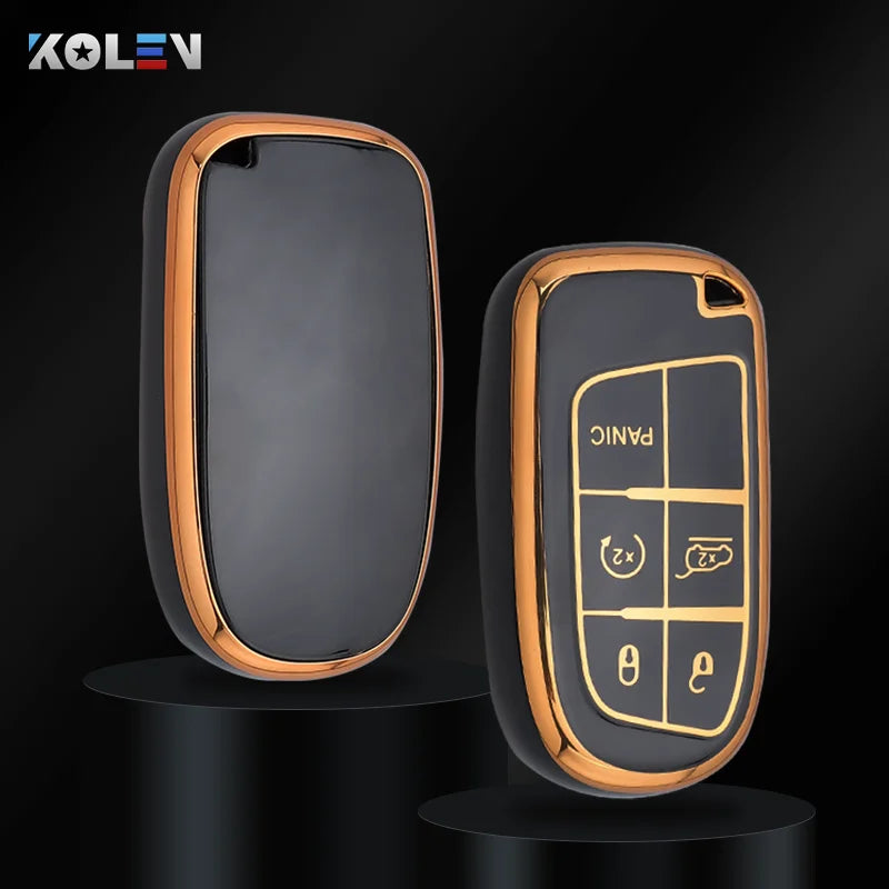 Premium TPU Key Fob Cover for Jeep, Dodge, Fiat, Ram, Durango
