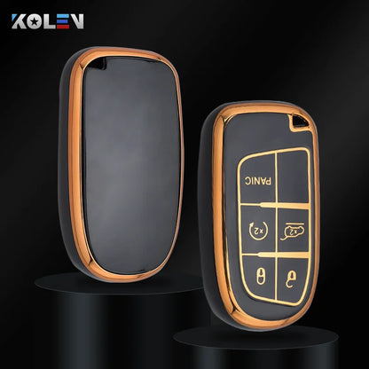 Premium TPU Key Fob Cover for Jeep, Dodge, Fiat, Ram, Durango