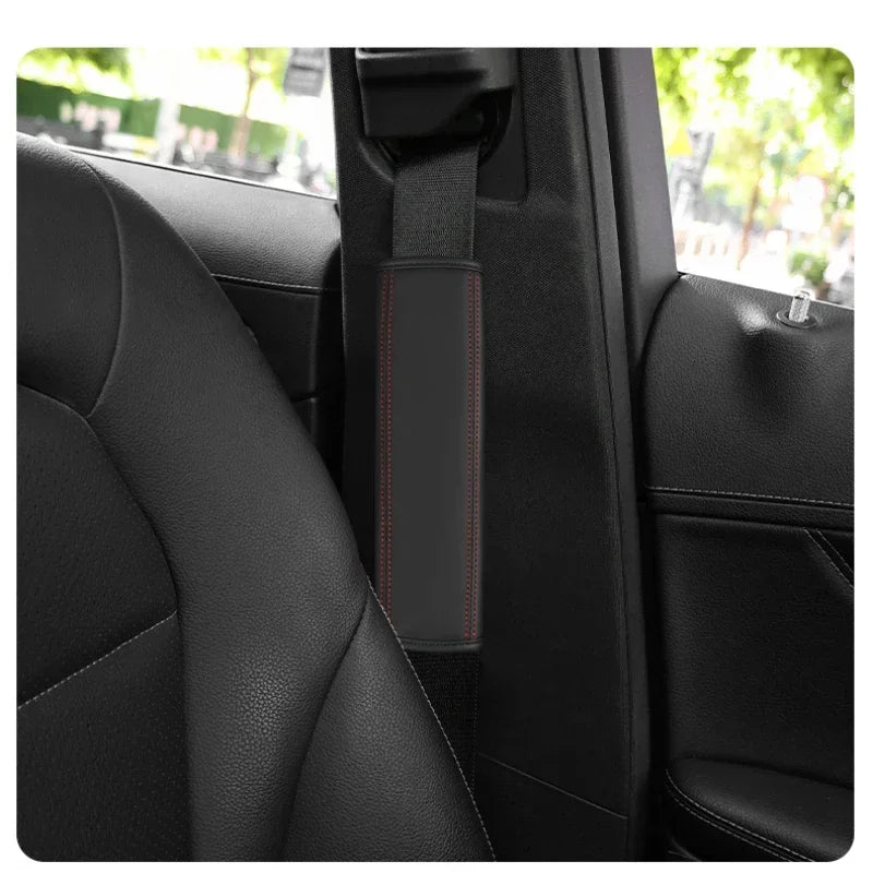 (NOT SOLD TO USA) 2PCS Leather Seat Belt Pads for Cadillac Escalade CTS XT5 – Car Accessories | MotorWorld Marketplace