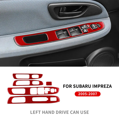 Real Carbon Fiber Sticker Kit for Subaru Impreza 05-07 Interior Window Red – Car Accessories | MotorWorld Marketplace
