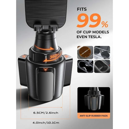 Upgraded 360° Cup Phone Holder, Universal Fit, Pro Quality – Car Accessories | MotorWorld Marketplace