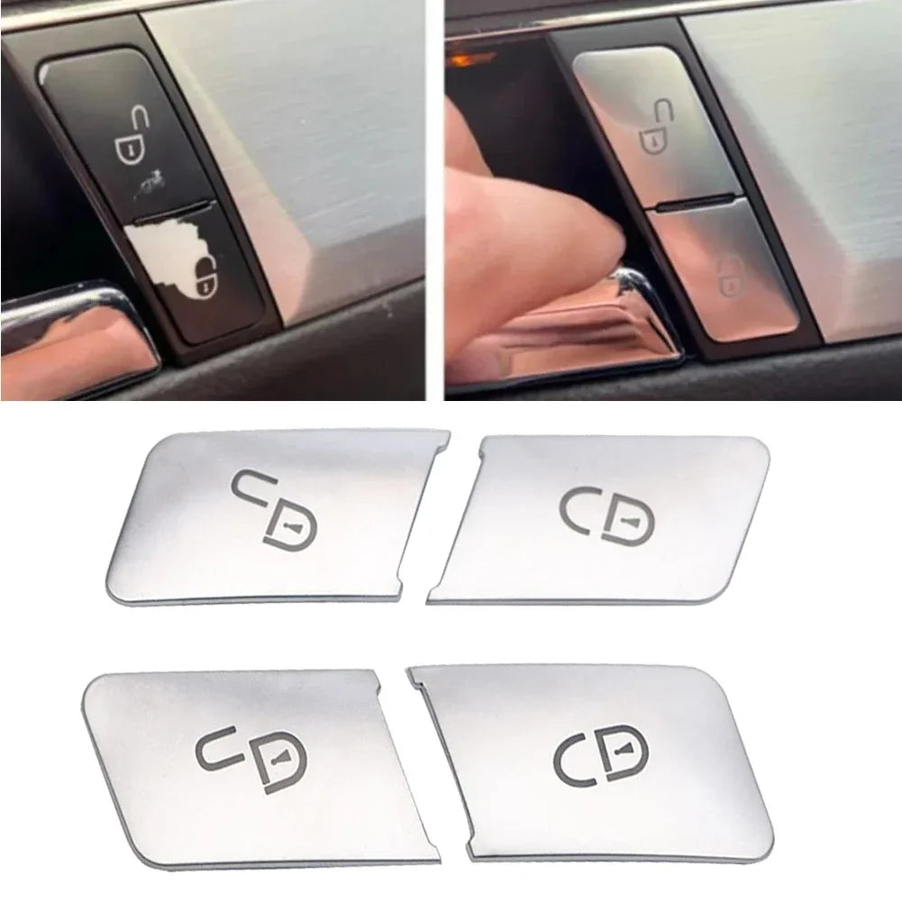 Mercedes W204/W212 Door Lock Switch Cover Set 4-Door
