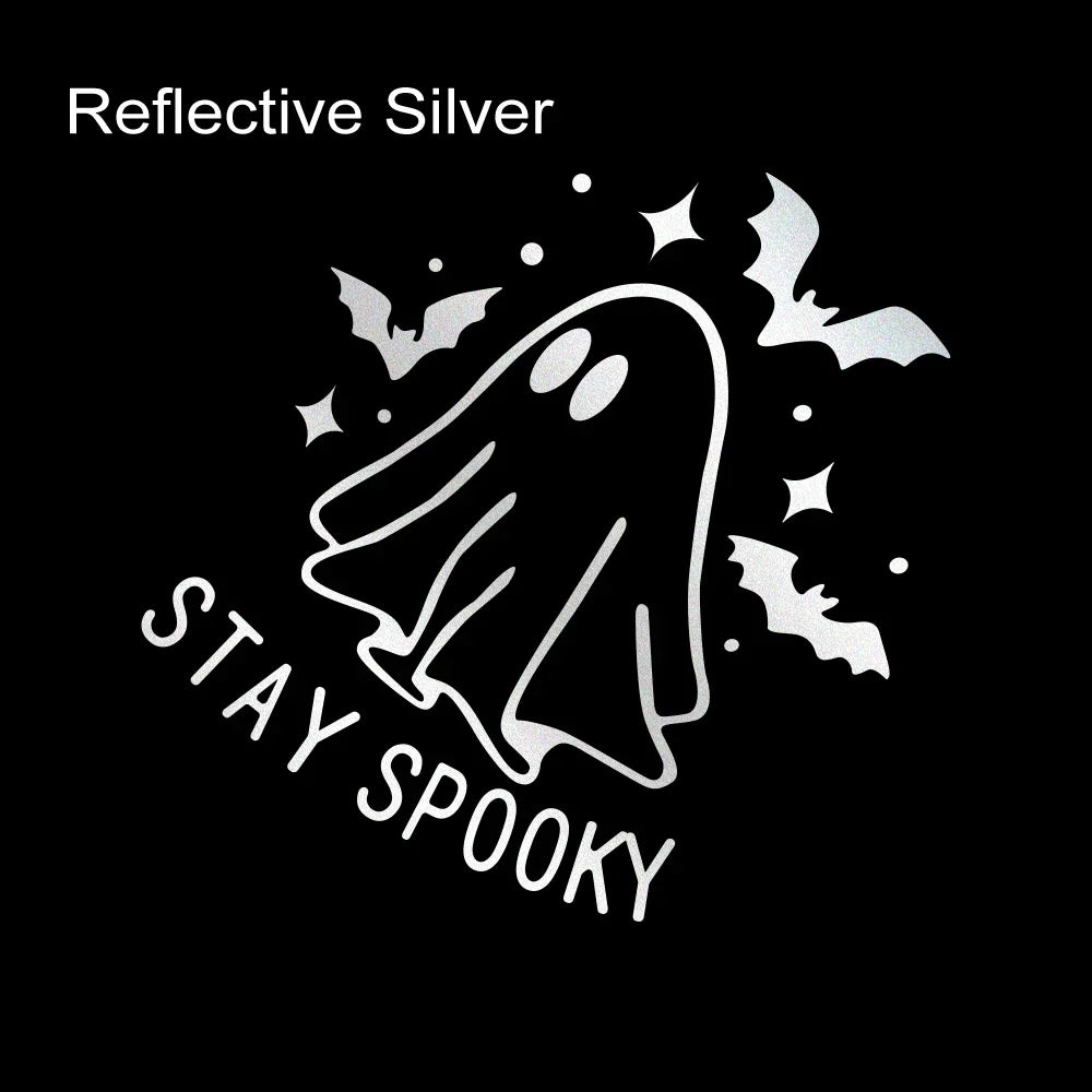 Reflective Waterproof Halloween Bat Ghost Car Vinyl Decal Silver White – Car Accessories | MotorWorld Marketplace