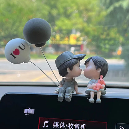 Figurines de couple de dessins animés mignons