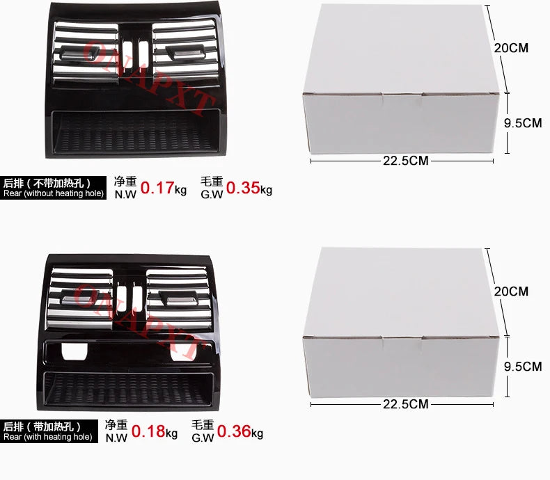 Grille de ventilation de climatisation pour BMW F10 F11 F18, conduite à gauche, arrière, gauche et droite
