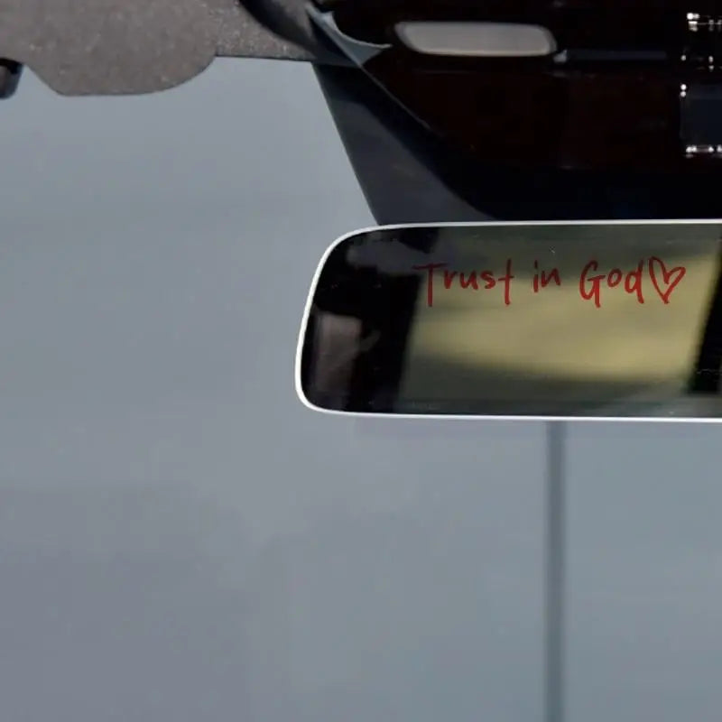 Trust In God Heart Car Decal – Faith Auto Mirror Sticker – Car Accessories | MotorWorld Marketplace