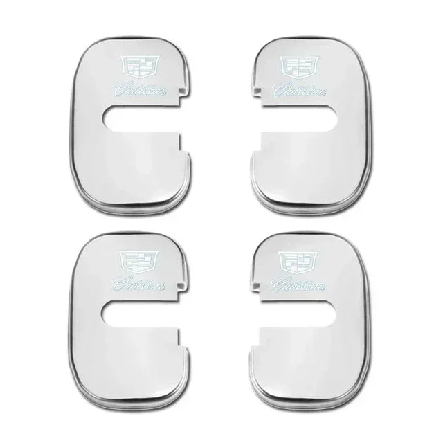 (NOT SOLD TO USA) 4pcs Door Lock Cover Stickers for Cadillac CTS ATS Escalade B-Silver – Car Accessories | MotorWorld Marketplace