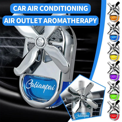 Désodorisant pour voiture à hélice rotative - Clip d'aromathérapie au parfum océanique