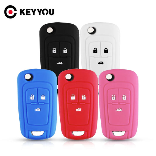 KEYYOU 3-Button Silicone Key Cover for Chevrolet/Buick/Opel – Car Accessories | MotorWorld Marketplace