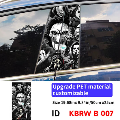 Horror Ghost B Pillar Car Stickers | Waterproof, UV-Proof 007 – Car Accessories | MotorWorld Marketplace