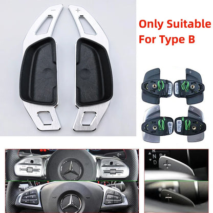 Premium Paddle Shifter Extension for Mercedes A/C W177/W205 For Type B Silver – Car Accessories | MotorWorld Marketplace