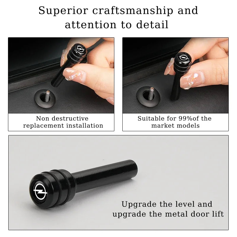 Door Lock Pins Knobs For Opel Corsa Astra Zafira