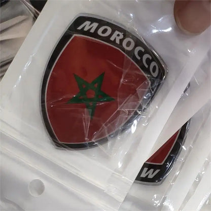 3D Reflective National Flag Sticker Motorcycle Parts Car Decal Korea France Russia Spain Brazil Chile ukraine British Italy USA MOROCCO – Car Accessories | MotorWorld Marketplace