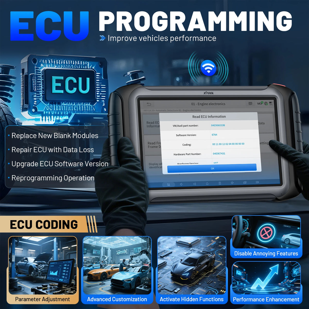 XTOOL IP919 Pro Scanner: ECU, Key, 51+ Resets, CAN FD/DOIP – Car Accessories | MotorWorld Marketplace