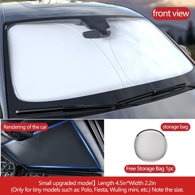 FIAT 500/PUNTO EVO/Panda UV Folding Sunshade Cover Pro