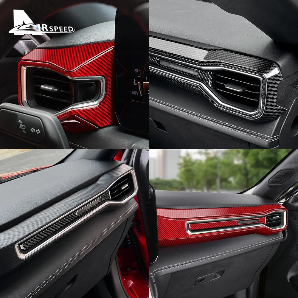 Real Carbon Fiber Console Trim for Mustang GT 2024-2026 – Car Accessories | MotorWorld Marketplace