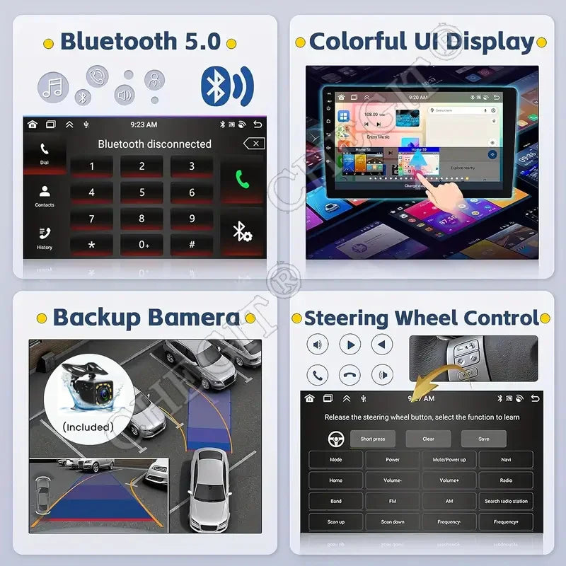 Universal 2 Din Android 13 Car Radio 7/9/10" 64G GPS BT – Car Accessories | MotorWorld Marketplace