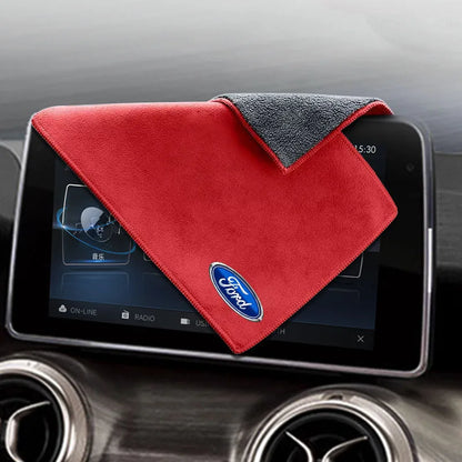 Premium Suede Leather Cleaning Cloth for Ford Models