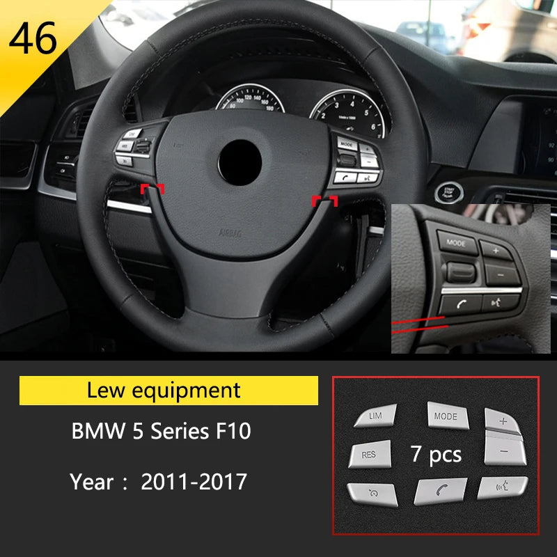 BMW F10 F18 Interior Button Panel Trim Stainless Steel Cover 46 Type – Car Accessories | MotorWorld Marketplace