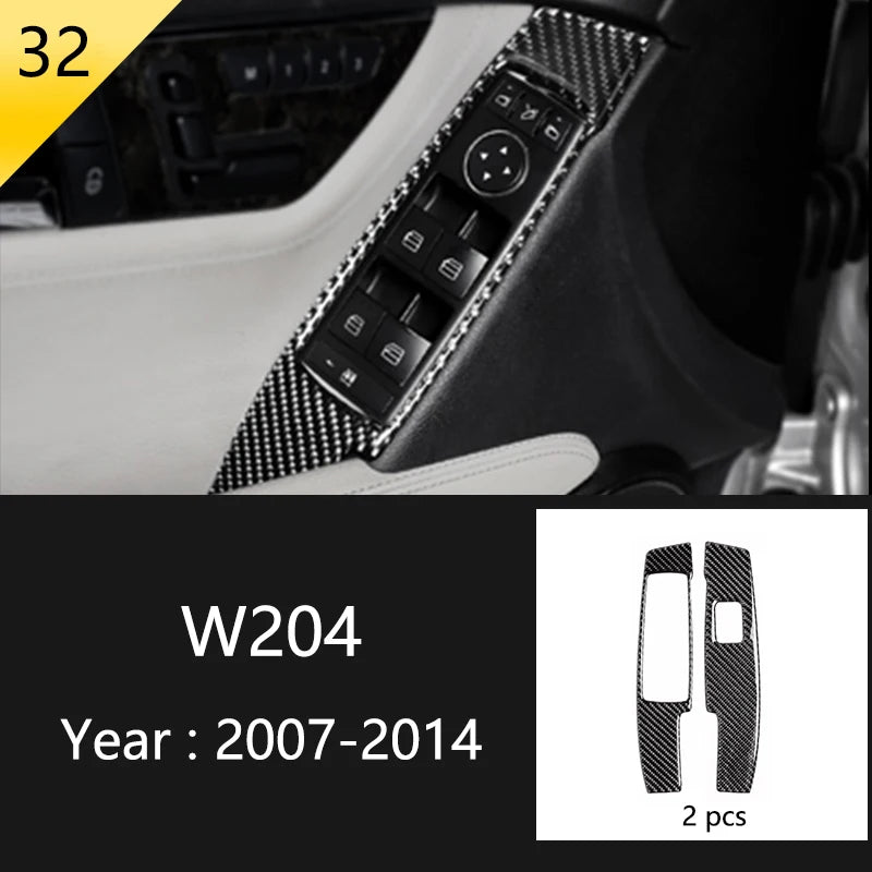 Carbon Fiber Window Trim for Mercedes C-Class W204/C180/C200 Type 32 – Car Accessories | MotorWorld Marketplace