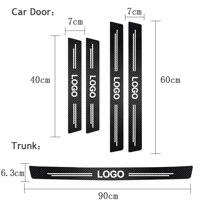 Carbon Fiber Door Sill Protectors for GMC